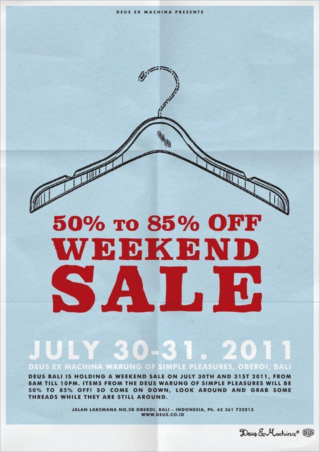 Warung of Simple Pleasures Weekend Sale