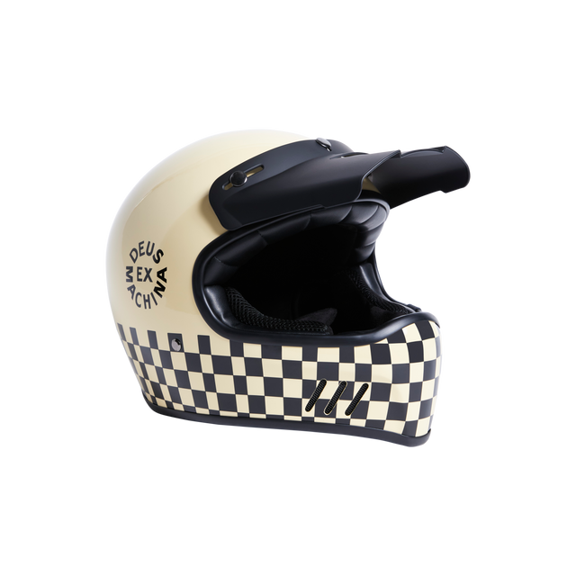 CHECKER HELMET - VINTAGE WHITE