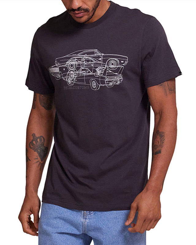 CHARGER TEE 2 - ANTHRACITE