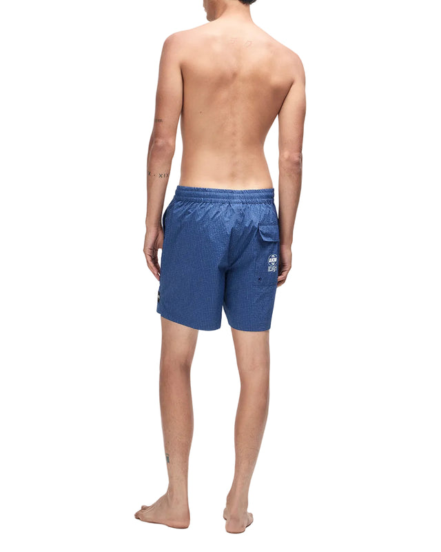 SERVICE SWIM SHORT 4 - MECHANIC BLUE