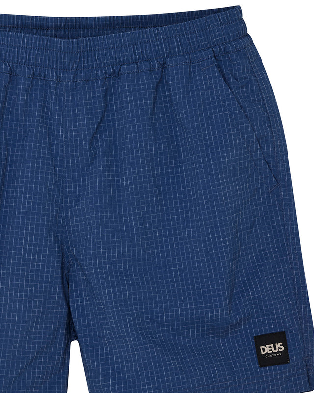 SERVICE SWIM SHORT 4 - MECHANIC BLUE