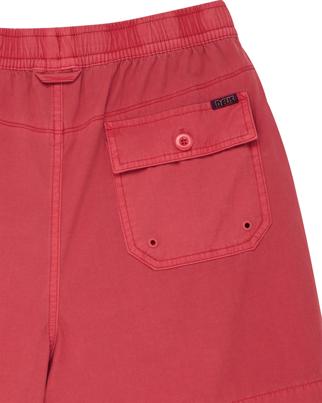 SANDBAR GARMENT DYED SHORT - MELON RED