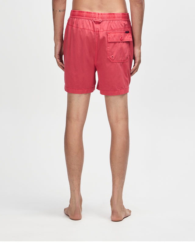 SANDBAR GARMENT DYED SHORT - MELON RED