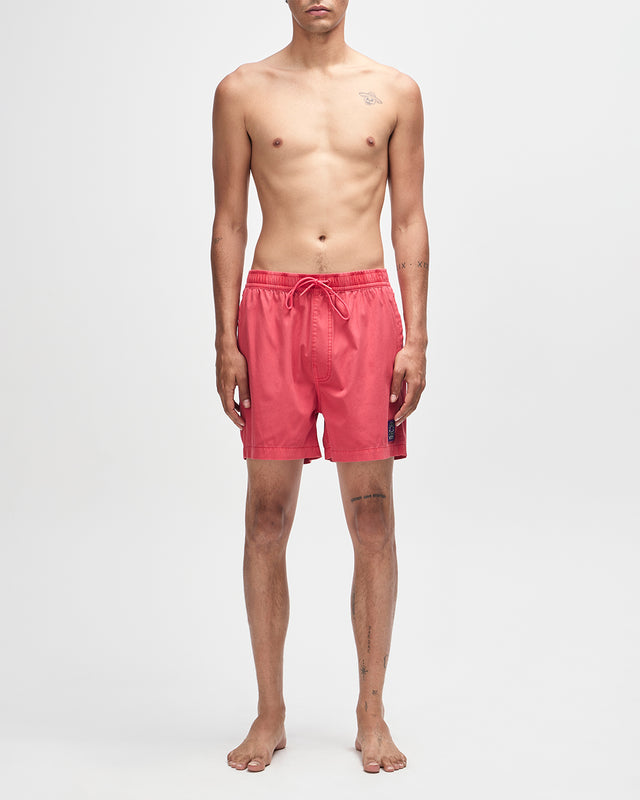 SANDBAR GARMENT DYED SHORT - MELON RED
