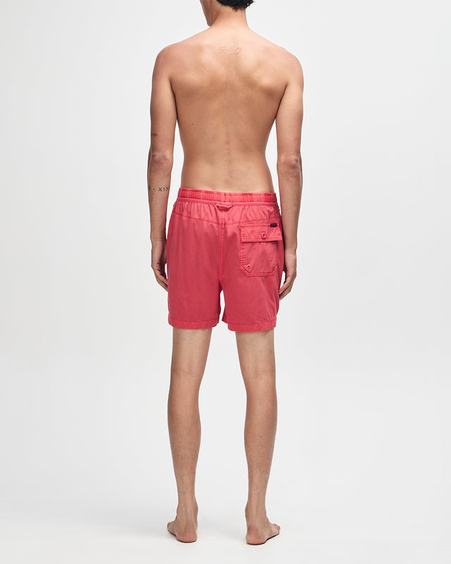 SANDBAR GARMENT DYED SHORT - MELON RED
