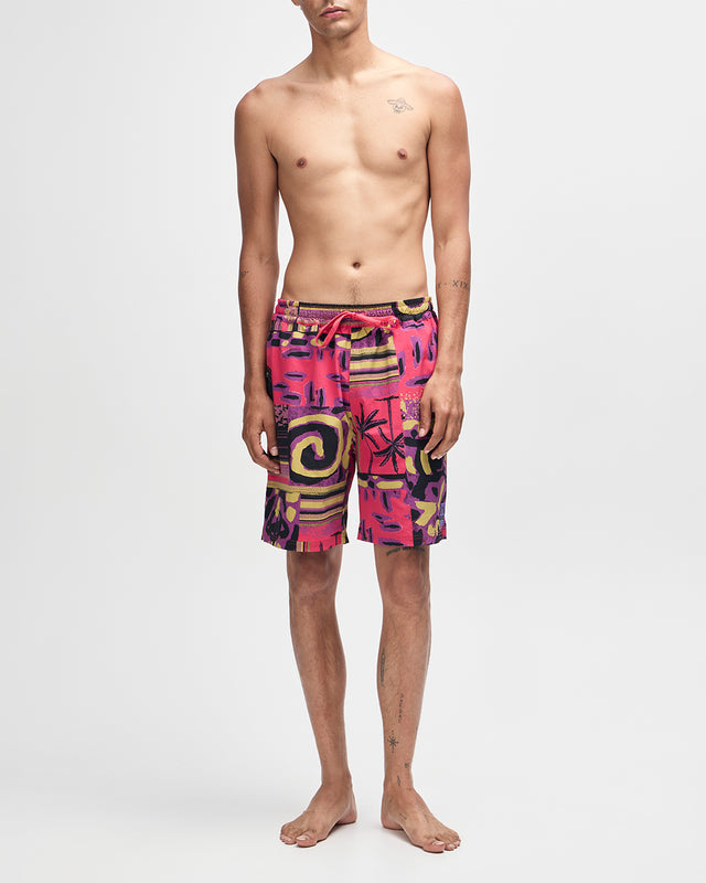 FREAMON SWIM SHORT - MELON RED