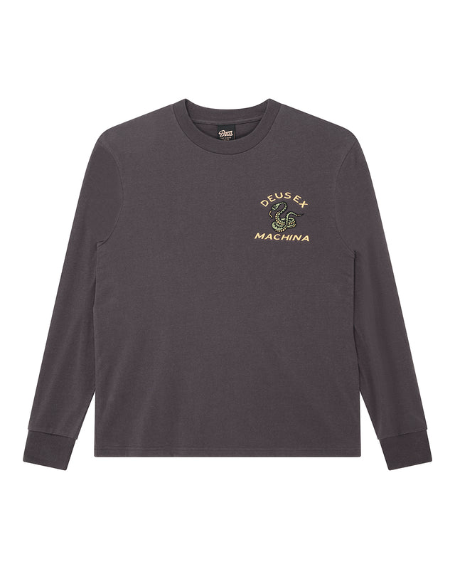 DANGER NOODLE LS TEE - ANTHRACITE