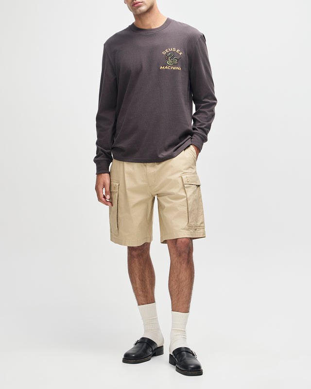 DANGER NOODLE LS TEE - ANTHRACITE