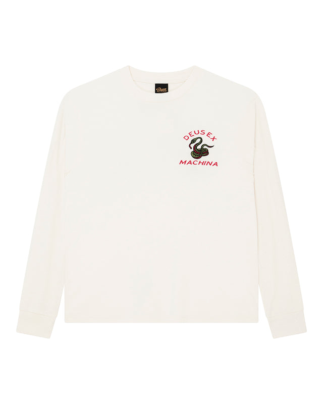 DANGER NOODLE LS TEE - DIRTY WHITE
