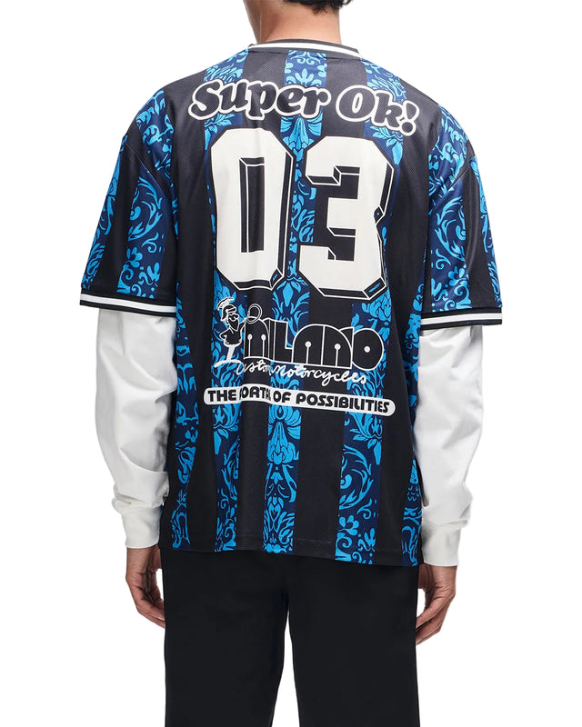 NOUVEAU MOTO TEE - PAGEANT BLUE