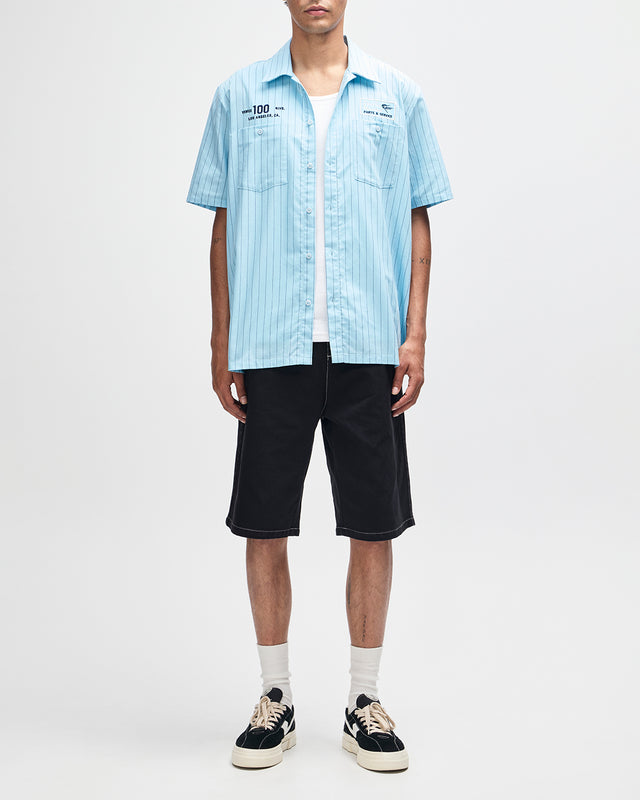 FORECOURT STRIPE SHIRT - SKY BLUE