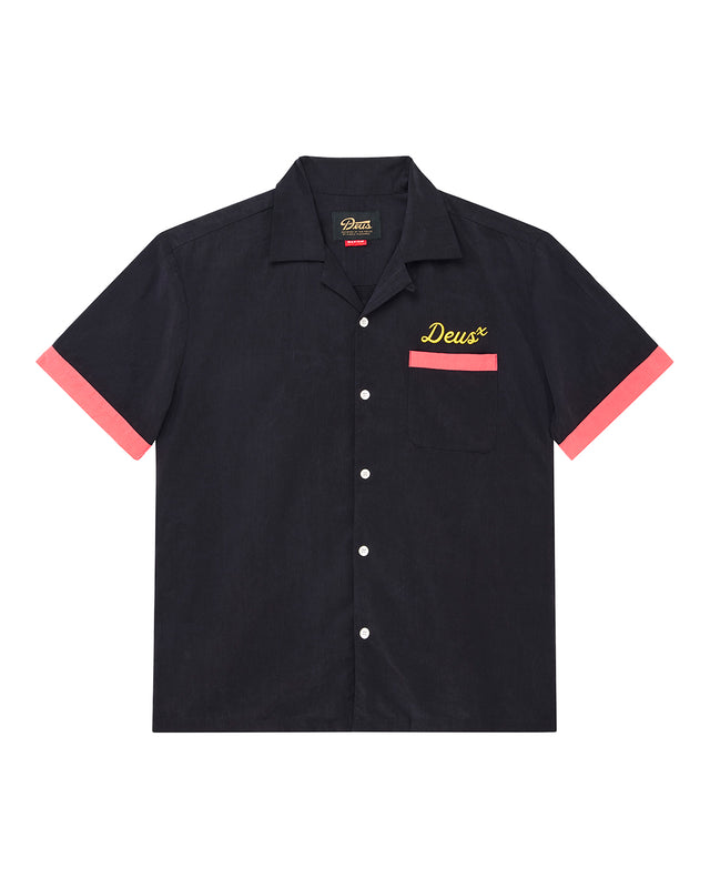 HISSSTERICAL BOWLING SHIRT - BLACK