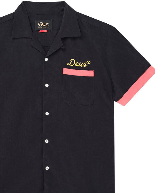 HISSSTERICAL BOWLING SHIRT - BLACK