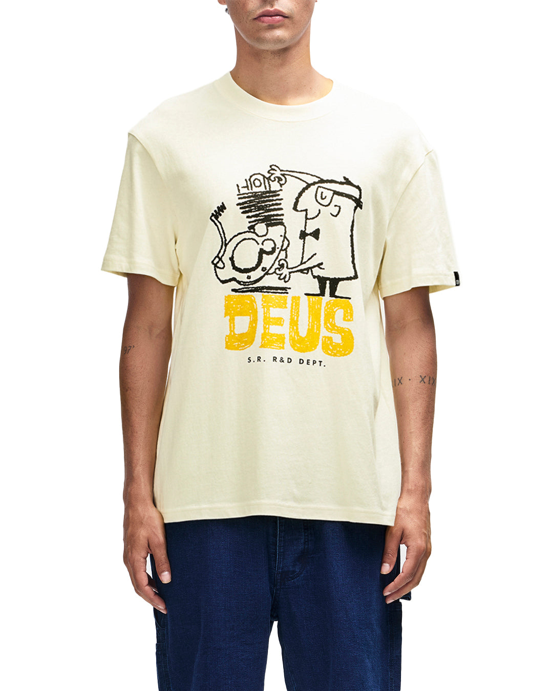 VALLAD CASH DISPENSER TEE WHITE Lサイズ メンズ io着用VALLAD CASH DISPENSER TEE WHITE