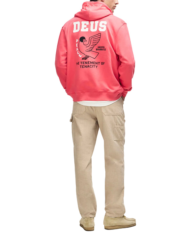 BUCK UP ZIP HOODIE - MELON RED
