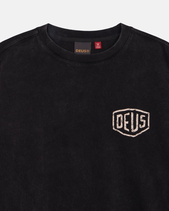 ROAR LS TEE - BLACK