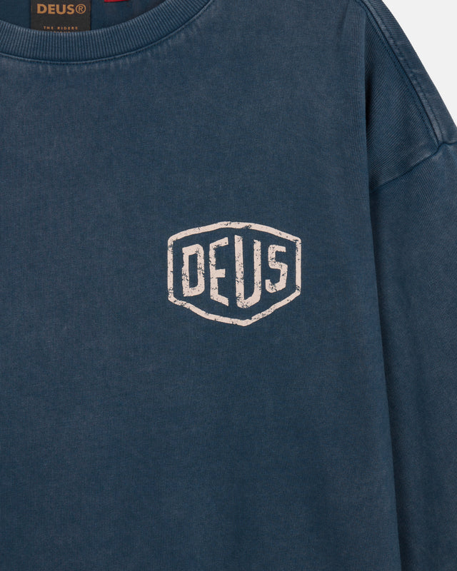 ROAR LS TEE - NAVY
