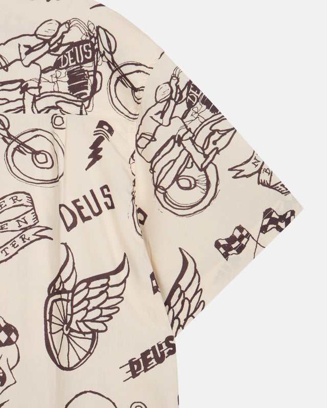 DOODLE SS SHIRT - IVORY
