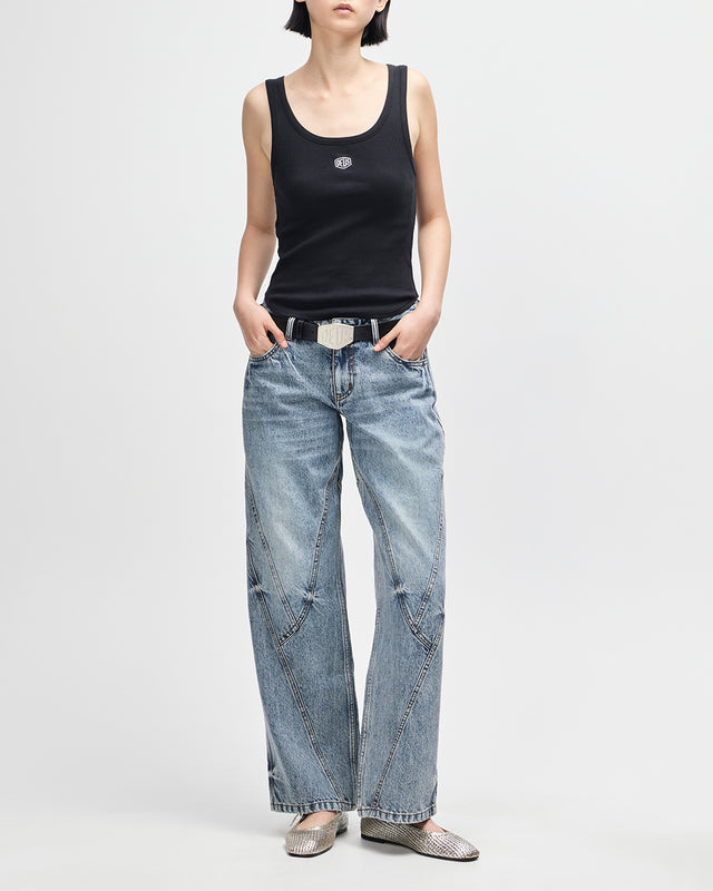 JUNE SHIELD TANK - BLACK