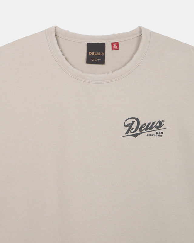 DAMAGED DYED TEE - BEIGE