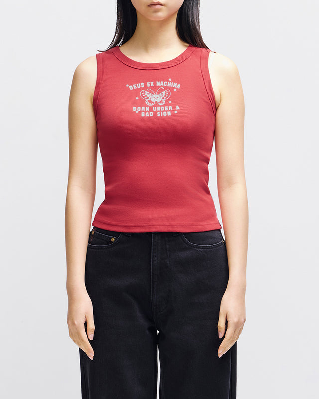 BAD SIGN TANK - CHERRY RED