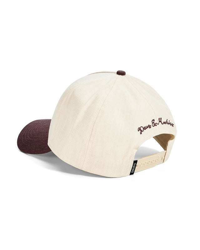 PILL DEBOSS CAP - BURGUNDY