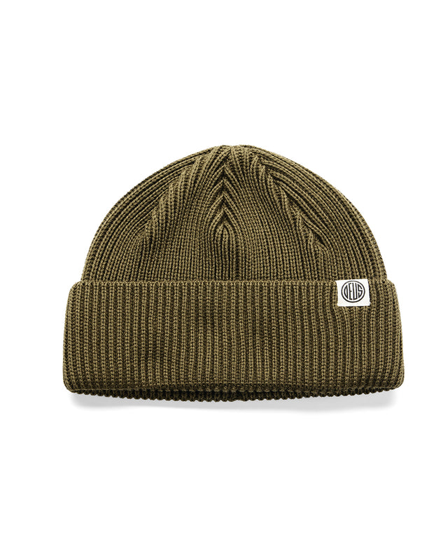 PILL MERINO BEANIE 2 - OLIVE GREEN