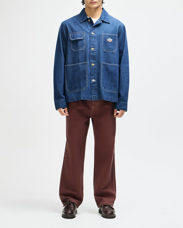 DENIM CHORE JACKET - VINTAGE BLUE