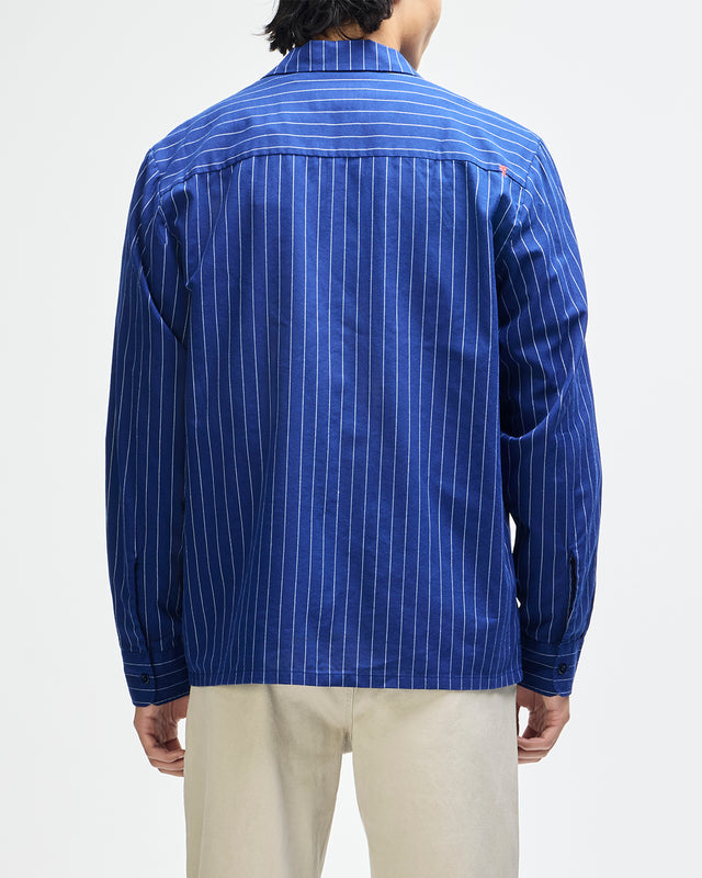 FORECOURT STRIPE SHIRT 2 - MECHANIC BLUE