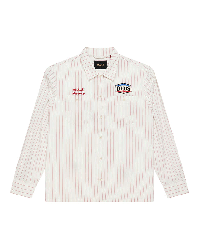 FORECOURT STRIPE SHIRT 2 - VINTAGE WHITE