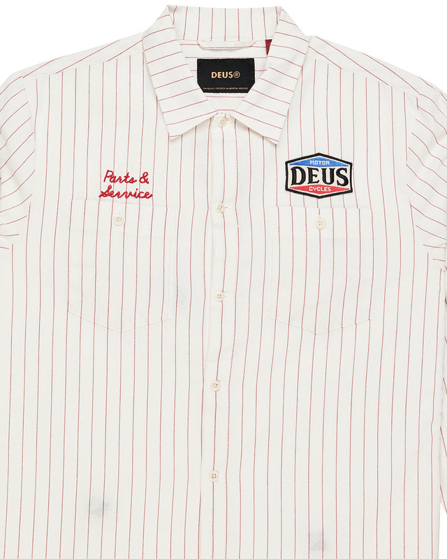 FORECOURT STRIPE SHIRT 2 - VINTAGE WHITE