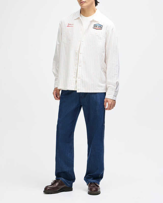 FORECOURT STRIPE SHIRT 2 - VINTAGE WHITE