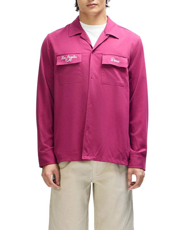 FORBIDDEN FRUIT BOWLING SHIRT - BURGUNDY