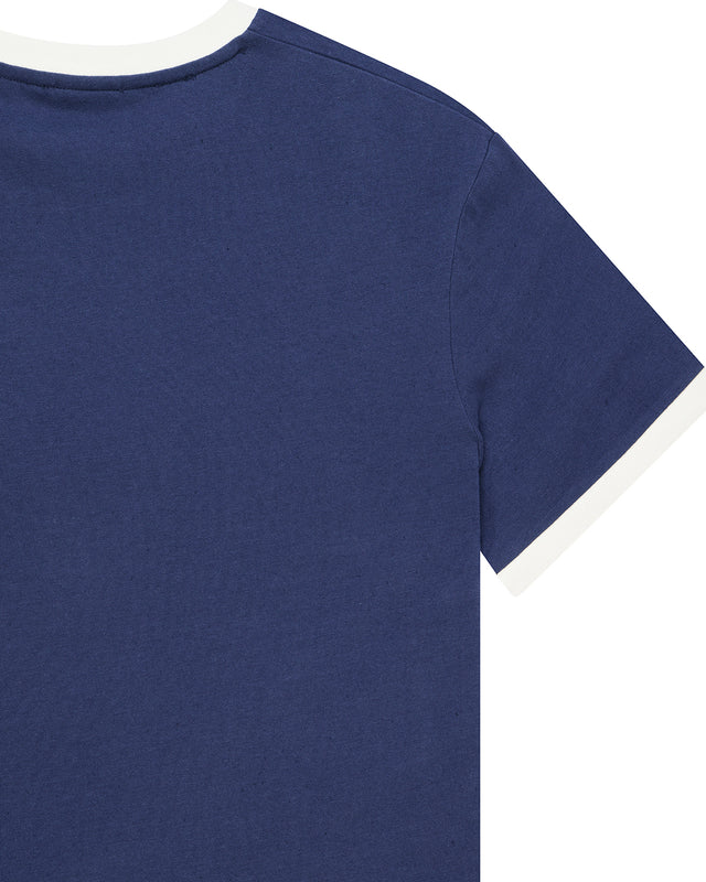 MARSDEN RINGER TEE - MECHANIC BLUE