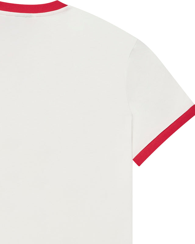 MARSDEN RINGER TEE - VINTAGE WHITE