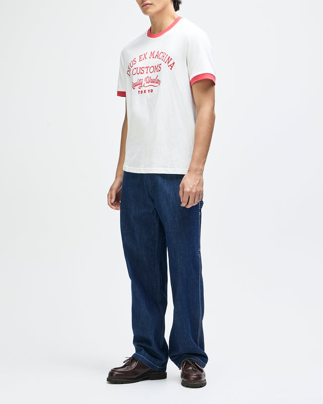 MARSDEN RINGER TEE - VINTAGE WHITE