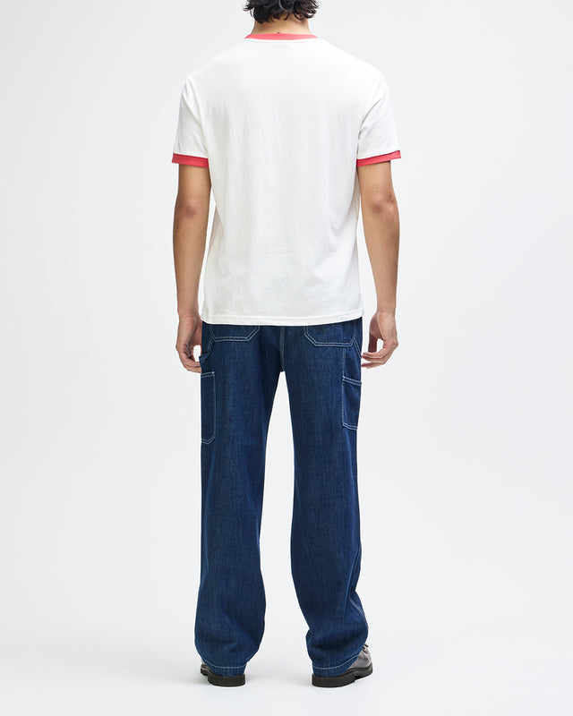 MARSDEN RINGER TEE - VINTAGE WHITE