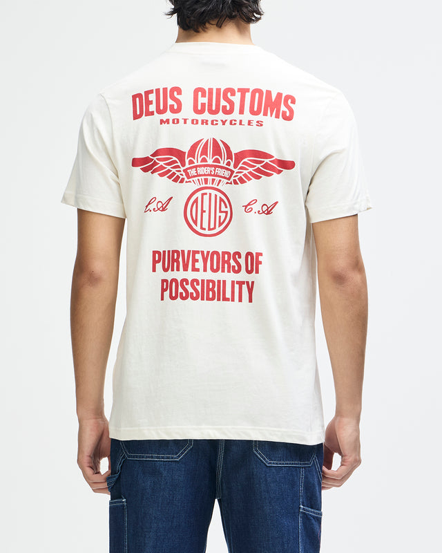 CUTAWAY TEE - VINTAGE WHITE