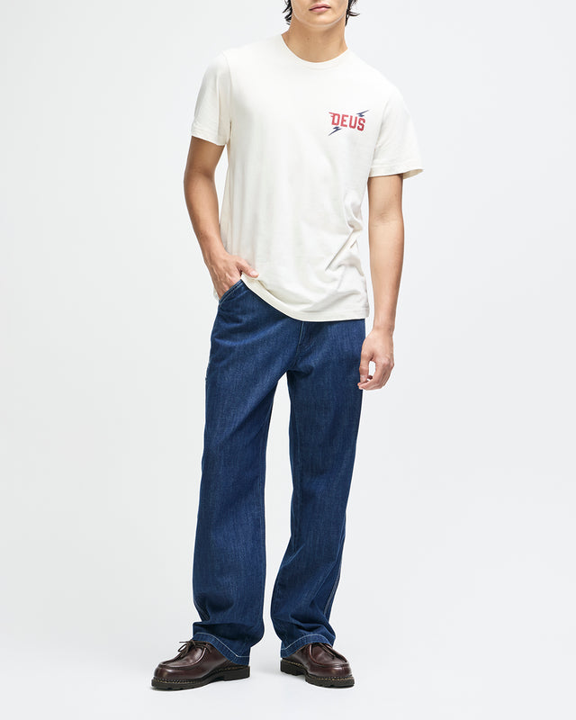 GLOBAL SPARK TEE - VINTAGE WHITE