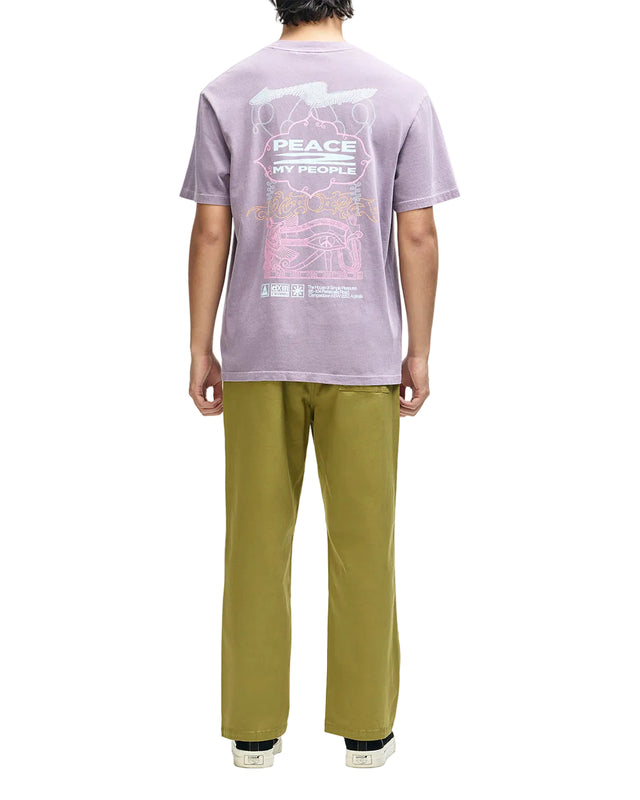 EASY PEACEY TEE - GRAPE PURPLE
