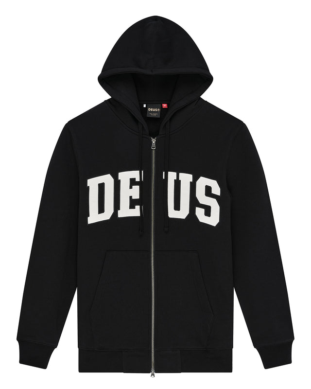VICTORY LAP ZIP HOODIE - BLACK
