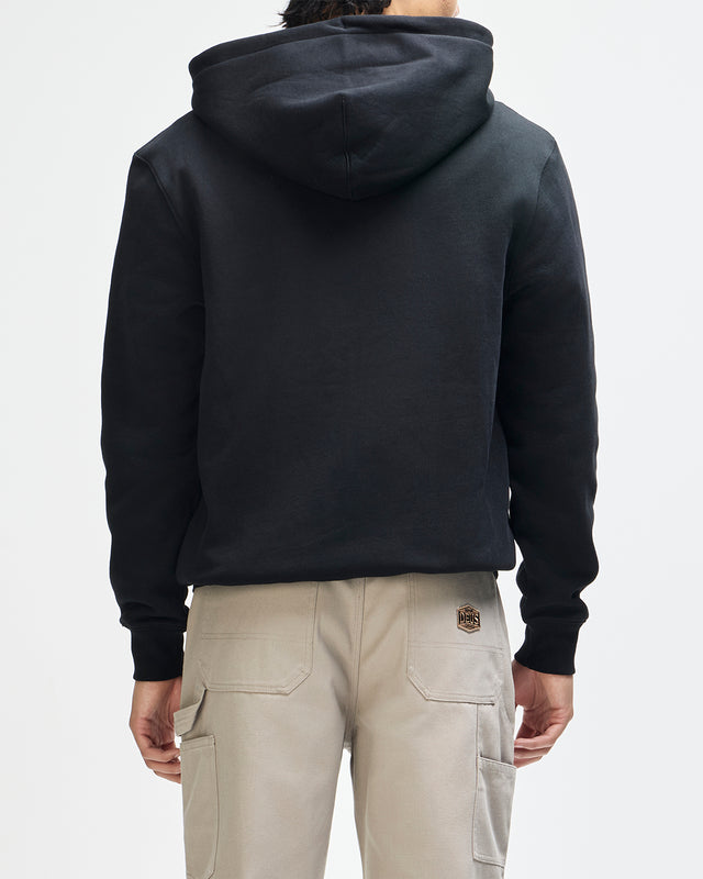 VICTORY LAP ZIP HOODIE - BLACK