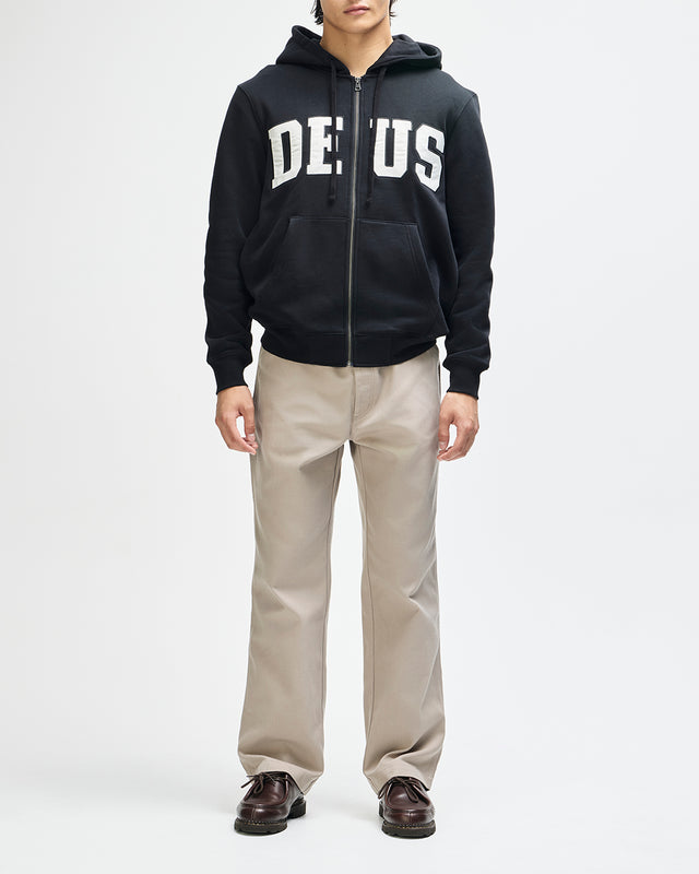 VICTORY LAP ZIP HOODIE - BLACK