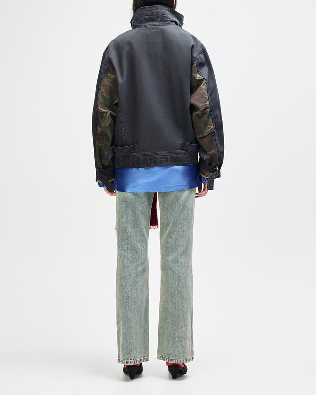 COMMON STATE JACKET - OVERDYED ANTHRACITE GREY