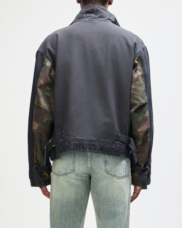 COMMON STATE JACKET - OVERDYED ANTHRACITE GREY