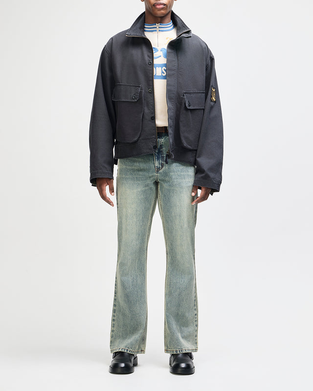 COMMON STATE JACKET - OVERDYED ANTHRACITE GREY