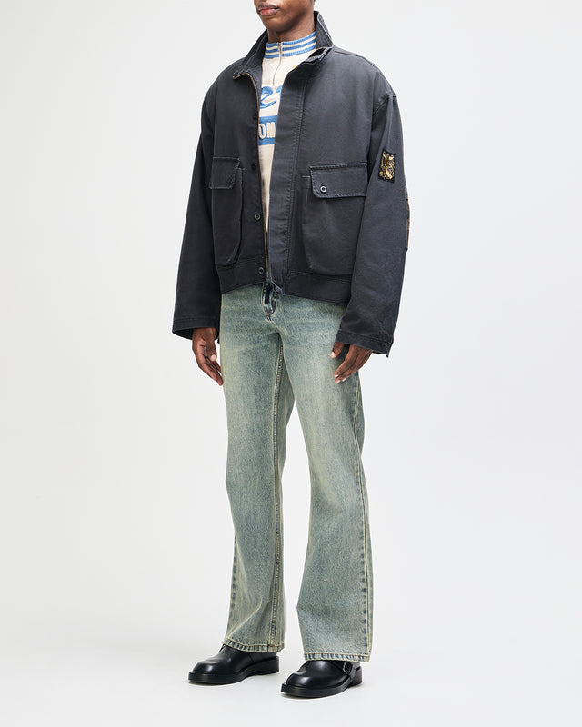 COMMON STATE JACKET - OVERDYED ANTHRACITE GREY