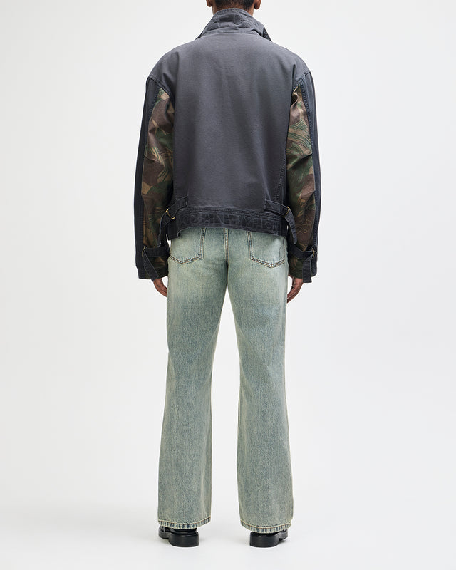 COMMON STATE JACKET - OVERDYED ANTHRACITE GREY