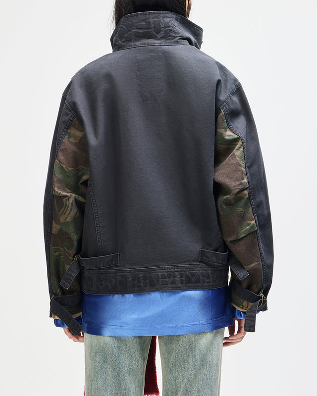 COMMON STATE JACKET - OVERDYED ANTHRACITE GREY