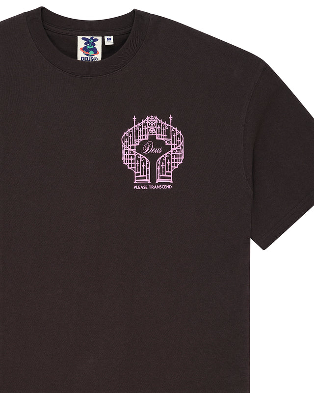 UPSTAIRS OS TEE - ANTHRACITE